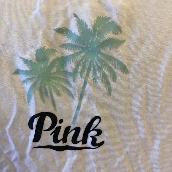 VS PINK Seas the Day Palm Tree Tank Top SZ. S - Picture 4 of 5